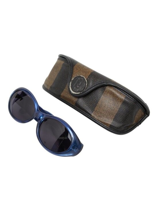 Fendi Sunglasses Oval Blue Acetate 1- Eyewear main image 7